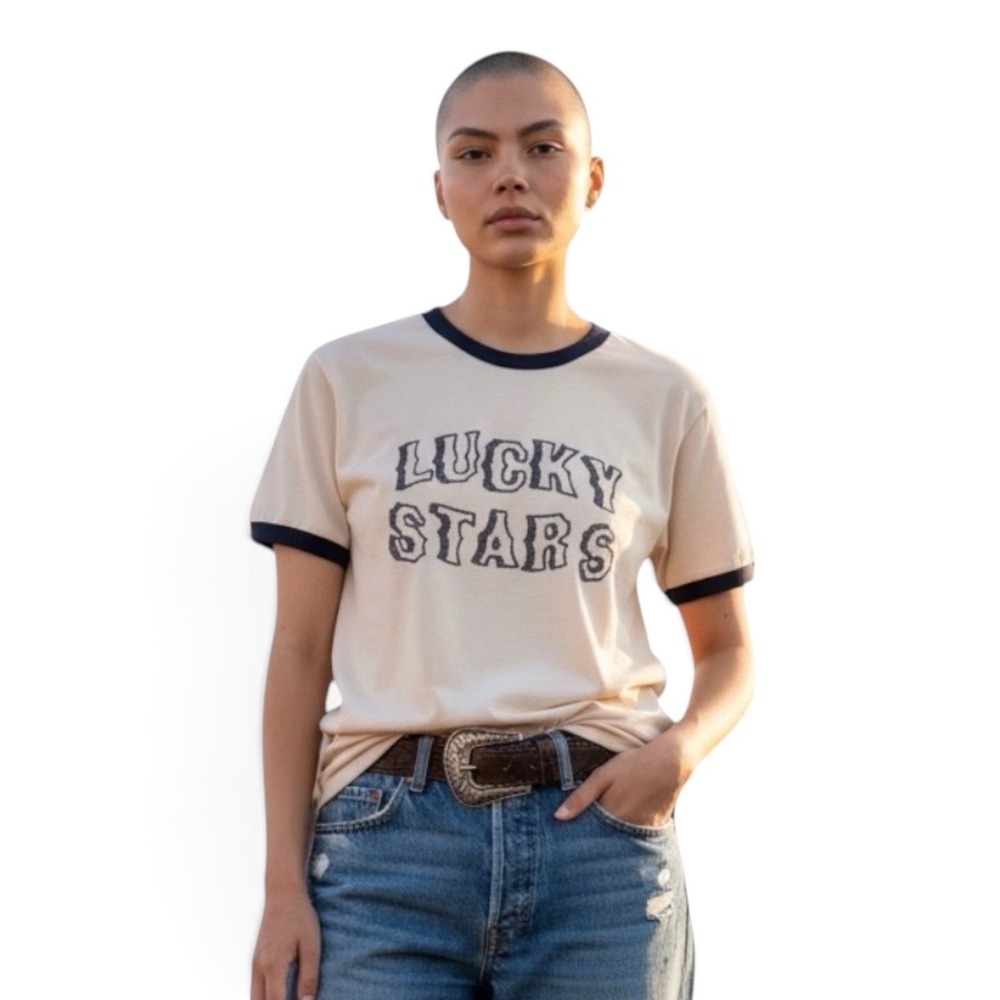 11 Divided H&M Lucky Stars baby tee sz XS